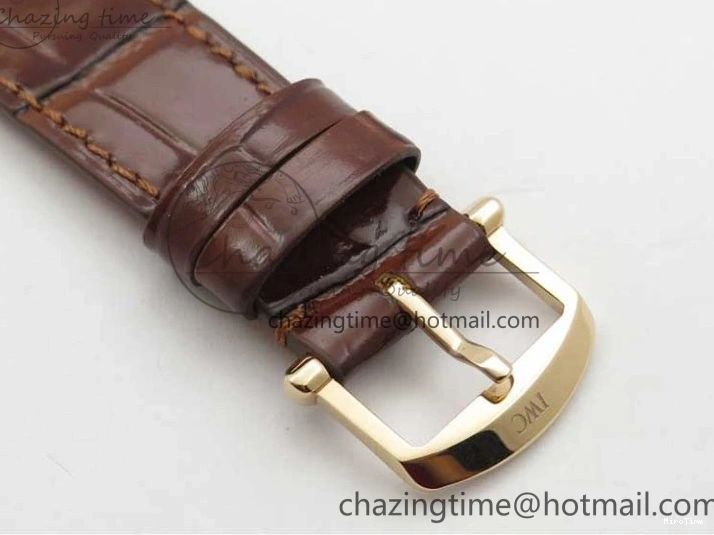 MIROTIME 0429 Portofino 37mm RG V7F 1:1 Best Edition Gray Dial on Deep Brown Leather Strap A SunProtective 7090